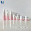 Pink Airless Bottles and Jars for Cosmetic Use